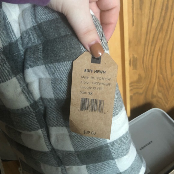 Ruff Hewn flannel puff vest - Picture 3 of 3